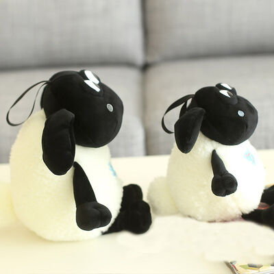 Плюш овец Shaun шаржа животный мягкий Toys горячая заполненная черная белизна