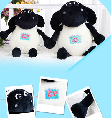 Плюш овец Shaun шаржа животный мягкий Toys горячая заполненная черная белизна