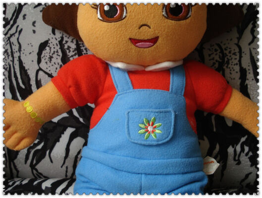 Плюш шаржа исследователя Доры способа Toys красная таможня голубого Брайна 45cm