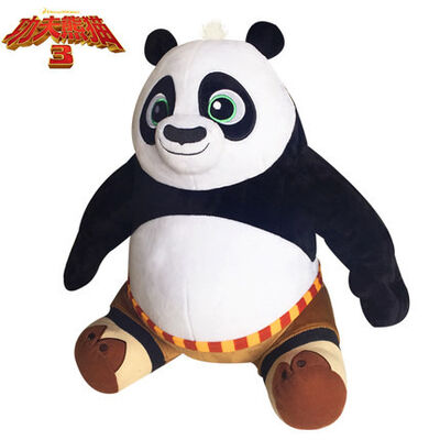 Новым игрушки плюша Po панды представления усаживания панды 3 Kungfu заполненные шаржем