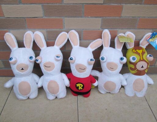 Симпатичное Rayman бредя плюш шаржа Rabbids Toys белая милая таможня