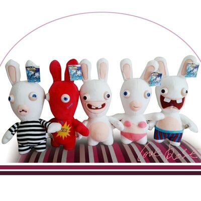 Симпатичное Rayman бредя плюш шаржа Rabbids Toys белая милая таможня