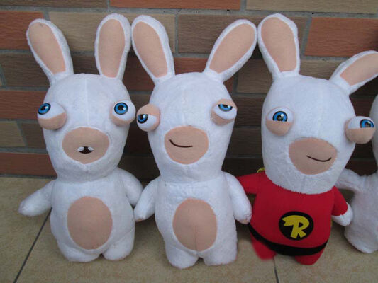 Симпатичное Rayman бредя плюш шаржа Rabbids Toys белая милая таможня