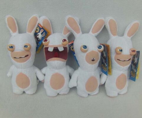 Симпатичное Rayman бредя плюш шаржа Rabbids Toys белая милая таможня