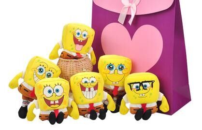 Фасонируйте шаржу тип SpongeBob 20 различным игрушки выражения заполненные плюшем