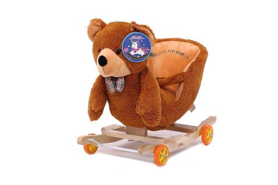 Симпатичный милый младенец Toys стул младенца плюша плюшевого медвежонка тряся животный