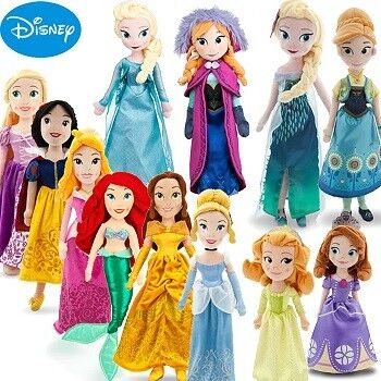 Плюш Princess Куклы Шаржа Stuffed Дисней Дисней Toys 50cm