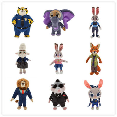 Персонажи из мультфильма Zootopia Дисней заполнили игрушки плюша шаржа 9 дюймов