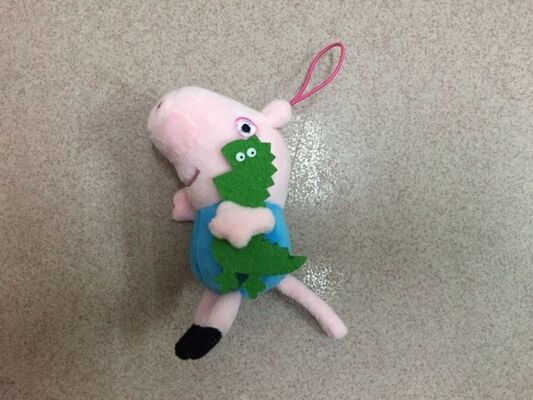 Игрушки игрушки плюша свиньи Peppa заполненные Keychain для подарков промотирования