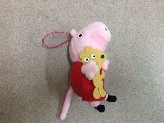 Игрушки игрушки плюша свиньи Peppa заполненные Keychain для подарков промотирования