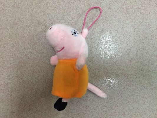 Игрушки игрушки плюша свиньи Peppa заполненные Keychain для подарков промотирования