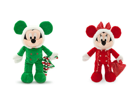 Плюш партии празднества красный и зеленый Дисней Toys логос доступный