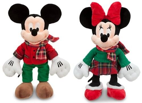 плюш Дисней 12 дюймов Toys большой способ Кристмас Mickey Tartan