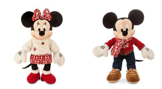 Плюш Дисней способа Toys Кристмас Mickey и мышь Минни 40cm