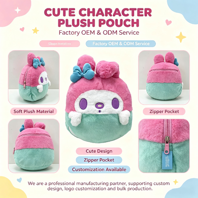 Оптовая продажа милой плюшевой подушки Sanrio Sakura для детских подарков и коллекционеров