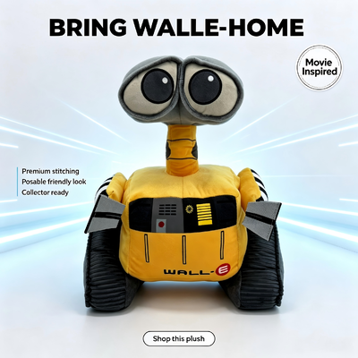 Милый плюшевый WALL-E от Disney Pixar, игрушки 35*15*15см