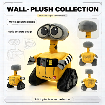 Милый плюшевый WALL-E от Disney Pixar, игрушки 35*15*15см