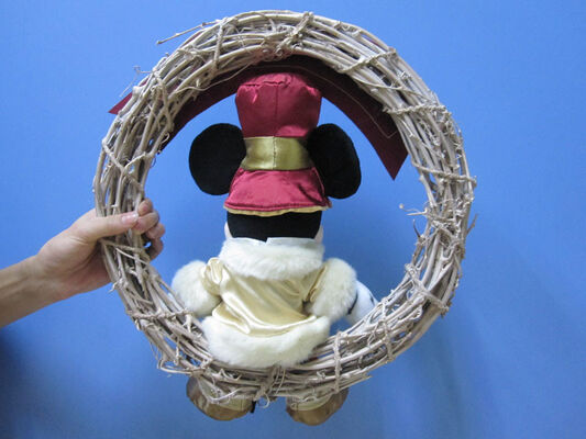 Плюш Дисней мыши Mickey Toys с венком/игрушками Кристмас заполненными праздником