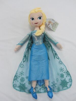 Голубой, котор замерли Princess Игрушка Дисней куклы плюша Elsa в размере 40cm 50cm