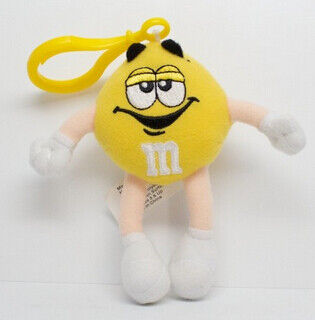 Желтым подгонянные игрушки плюша Keychain игрушки M&M заполненные характером малые
