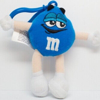 Милый голубым игрушка заполненная характером Keychain M&M, материал полиэфира