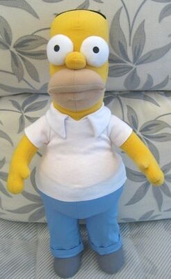 Игрушки плюша шаржа заполненных животных Simpsons, материал полиэфира