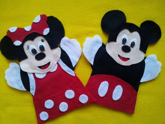 Марионетки перста плюша мыши Минни мыши Mickey чувствуемые для подарков промотирования