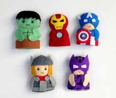 Плюш шаржа способа Toys марионетки перста войлока мстителей, для подарков промотирования и награды