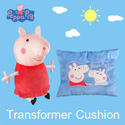 Валики и подушки игрушки плюша свиньи Peppa способа реверзибельные для постельных принадлежностей