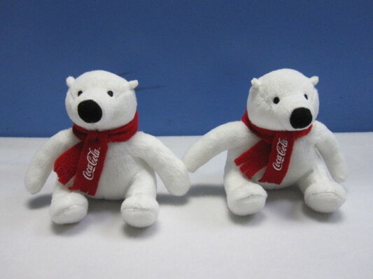 нажим Keychain заполненного животного полярного медведя кока-колы 12cm Кристмас милый