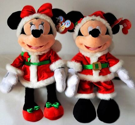 Изготовленный на заказ плюш Toys игрушки мыши Кристмас Дисней Mickey и мыши Минни 45cm