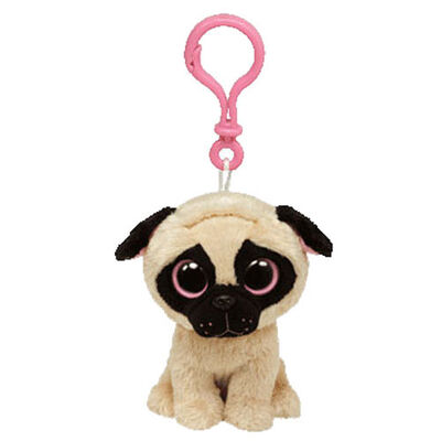 Осиплая игрушка Keychain плюша заполненного животного собаки, белизна серых/белизны/риса