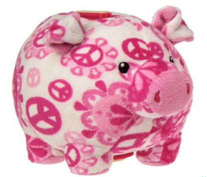 Банк заполненного животного пинка способа Piggy персонализированный для собрания монетки