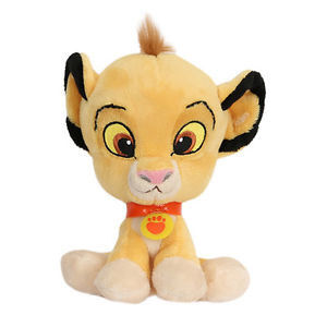 Желтый король Simba Шарж Stuffed Плюш льва 8inch Дисней большой головной Toys
