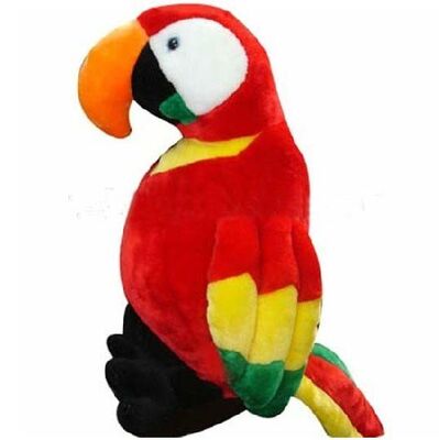 Животное красного попыгая пущи заполненное Toys игрушка плюша детей мягкая