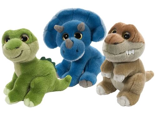 Животное дракона Dino животных пущи заполненное Toys, зеленый цвет/синь/серый цвет
