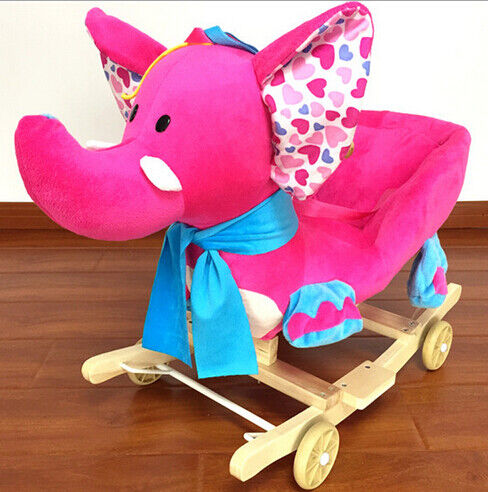 Симпатичная розовая зеленая животная игрушка Elephent Eco тряся стула младенца - содружественный SGS 60*33*55cm СВОЙ