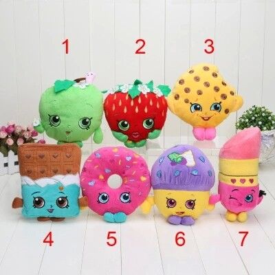 Shopkins сортировало игрушки красное милое ASTM-963 плюша шаржа характеров