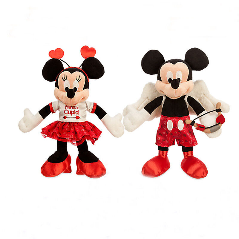 Красный плюш Дисней мыши Mickey дней Валентайн Toys таможня 9 дюймов