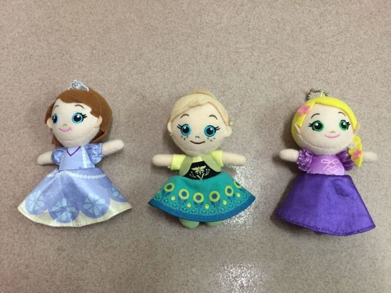 плюш заполненное Keychain 4 дюймов симпатичный, котор замерли Toys красный голубой желтый цвет