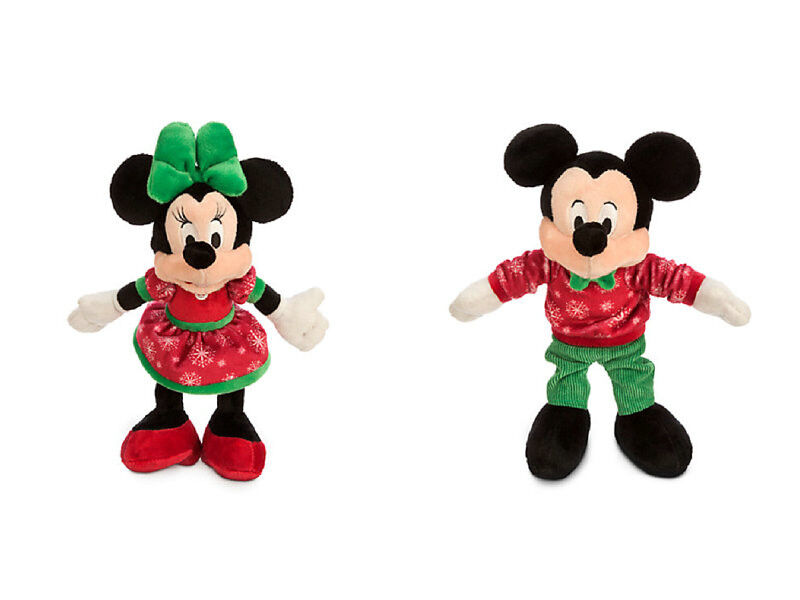 Мышь Дисней Кристмас Mickey и мышь Минни красная и зеленая