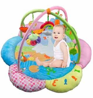 Выполненные на заказ симпатичные спортзалы Playmat игры младенца цветка и спортзал для младенцев