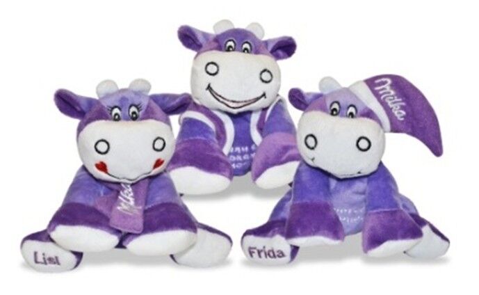 игрушки плюша заполненного животного коровы Milka 8 дюймов пурпуровые малые для малышей, детей