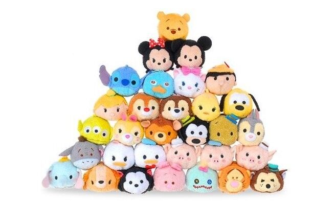 Горячие игрушки плюша собрания Дисней Tsum Tsums для мешка Keychain уборщика экрана мобильного телефона